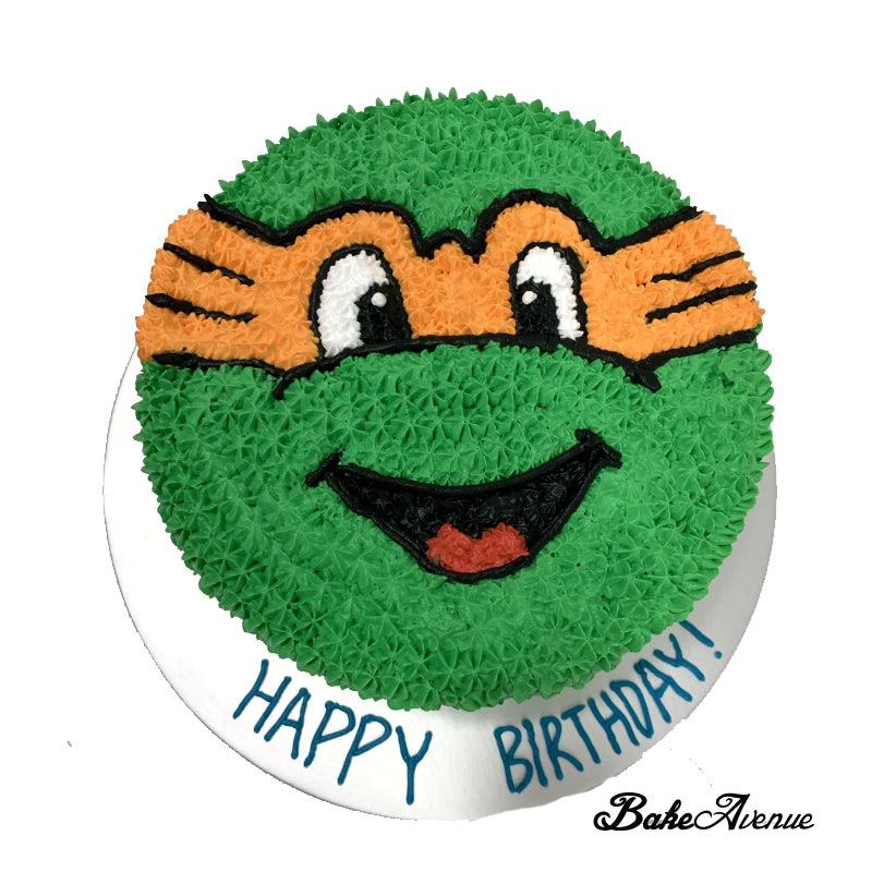 Ninja Turtle Face Cake BakeAvenue
