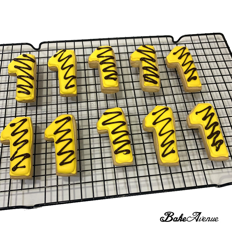 "1" Cookies (with Chocolate drizzle)