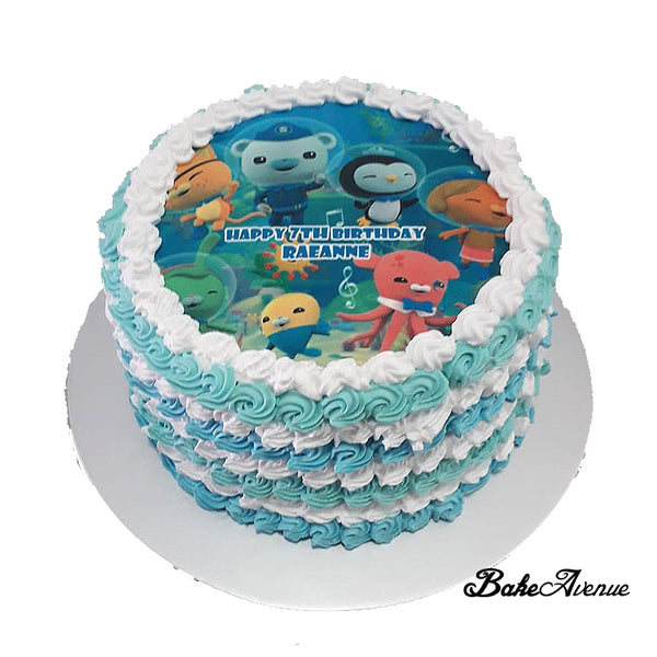 Octonauts icing image Ombre Cake