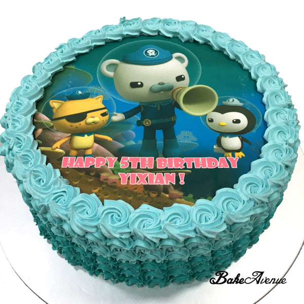 Octonauts icing image Ombre Cake