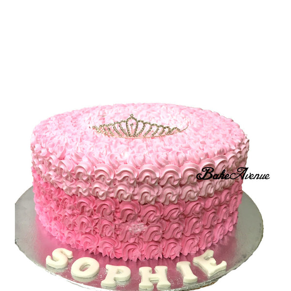 Ombre Cake with Tiara