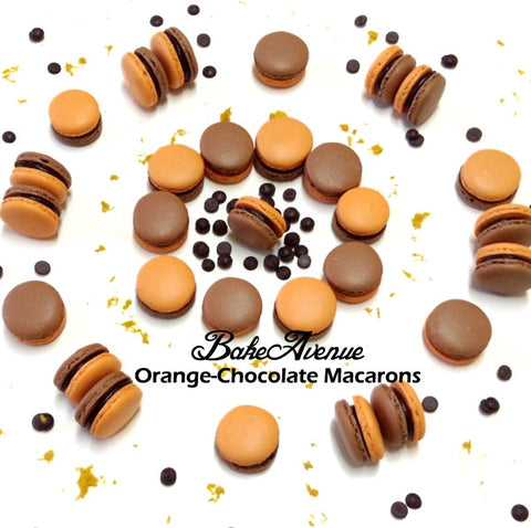 Orange Chocolate Macarons
