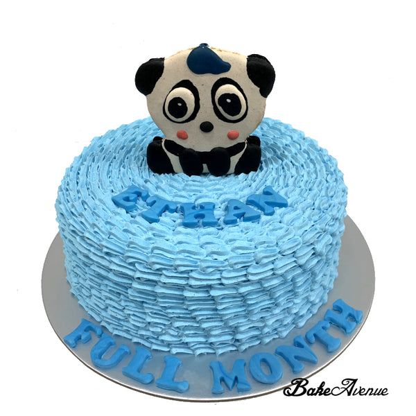 Panda Macaron Topper Cake