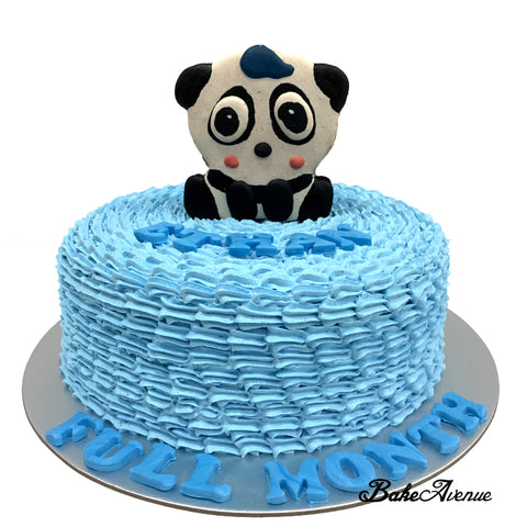 Panda Macaron Topper Cake