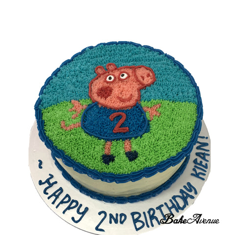 Peppa Pig George Buttercream Cake