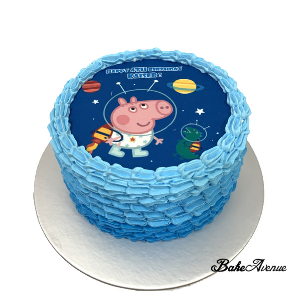 Peppa Pig (George) icing image Ombre Cake