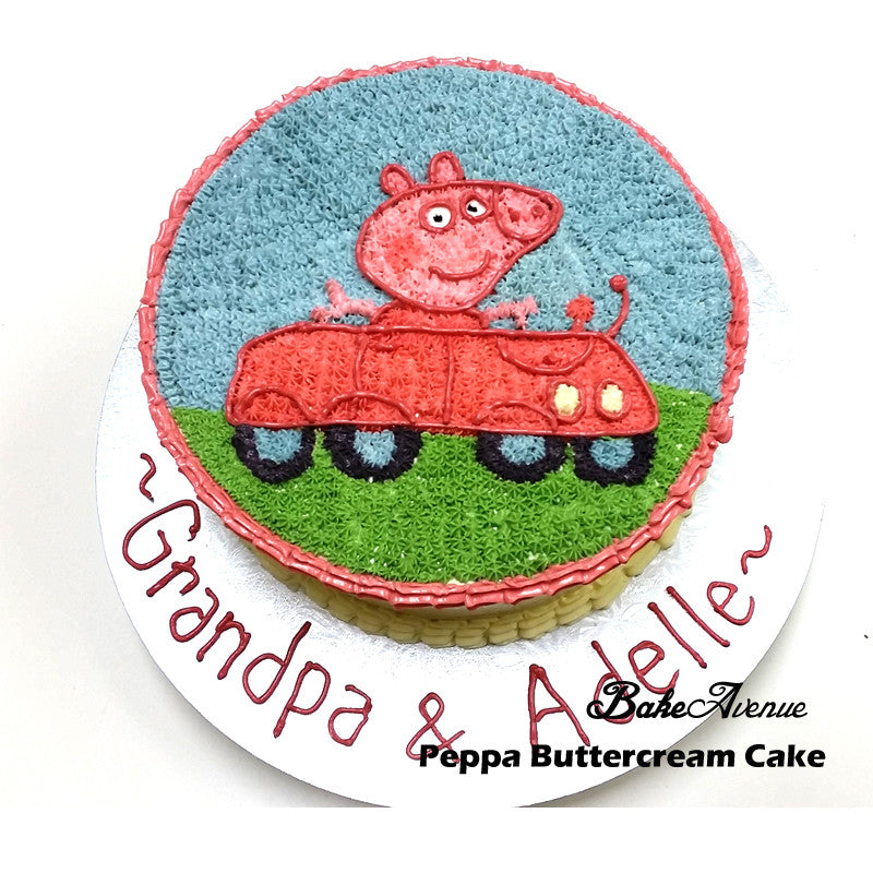 Peppa Pig Buttercream Cake