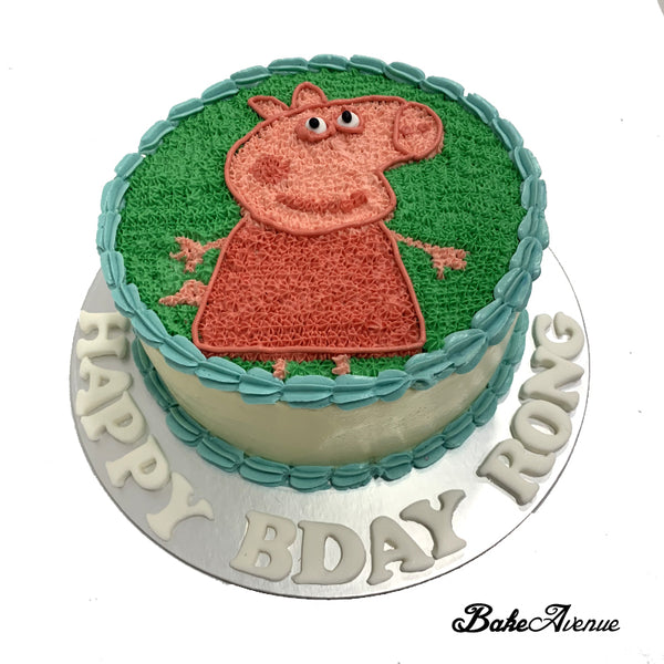 Peppa Pig Buttercream Cake