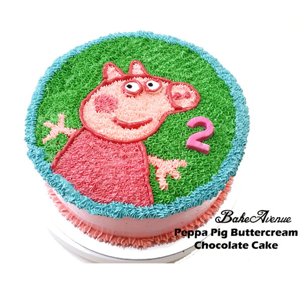 Peppa Pig Buttercream Cake