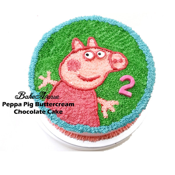 Peppa Pig Buttercream Cake