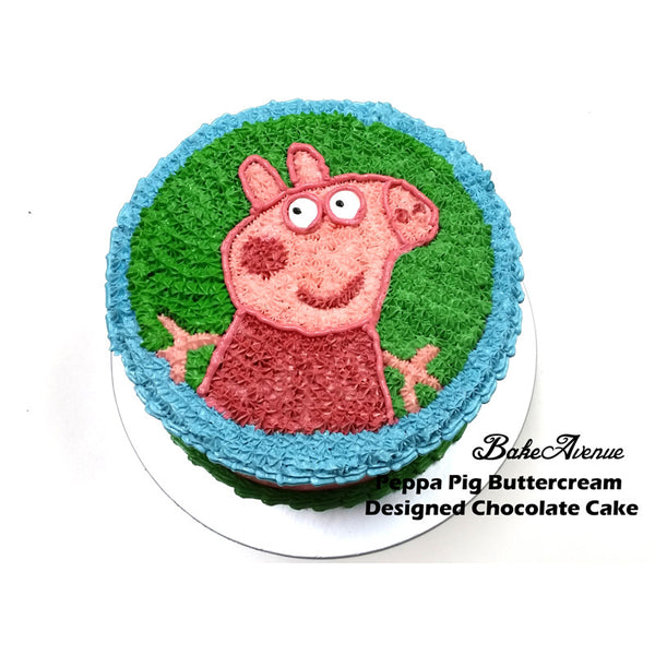 Peppa Pig Buttercream Cake