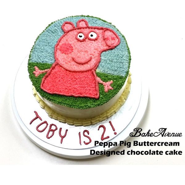 Peppa Pig Buttercream Cake