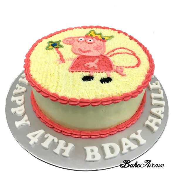 Peppa Pig Fairy Buttercream Cake