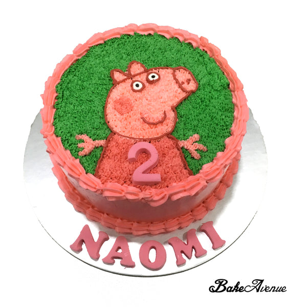 Peppa Pig Buttercream Cake