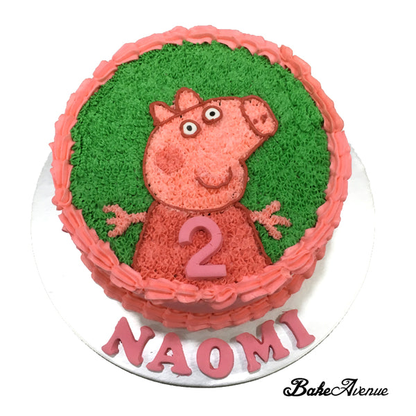 Peppa Pig Buttercream Cake