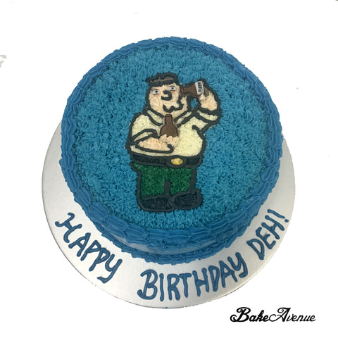 Peter Griffin - Family Guy Buttercream Cake