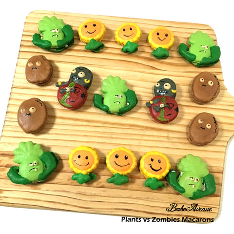 Plants Vs Zombies Macarons (Plants)