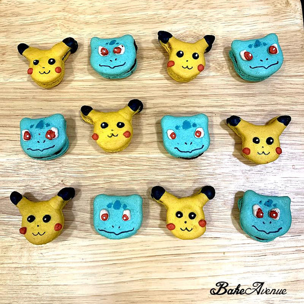 Pokemon - Bulbasaur Face Macarons