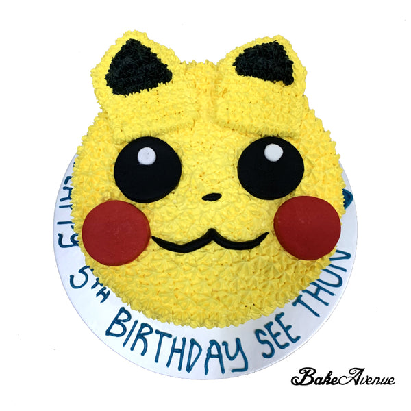 Pokemon Face Cake (Pikachu)
