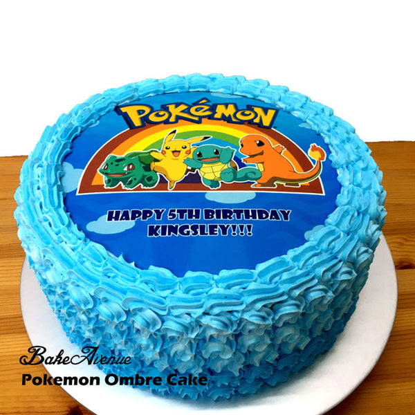 Pokemon Ombre Cake