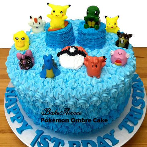 Pokemon Ombre Cake