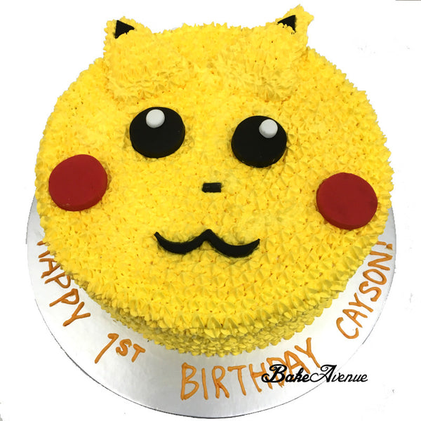Pokemon Face Cake (Pikachu)