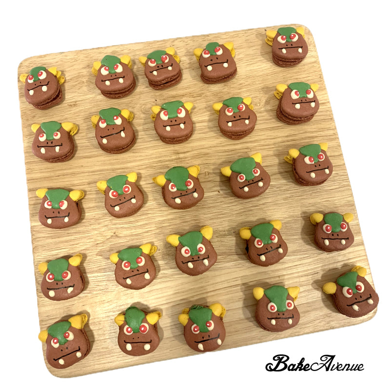 Pokemon - Kangaskhan Face Macarons