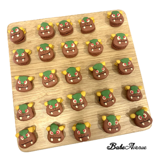 Pokemon - Kangaskhan Face Macarons