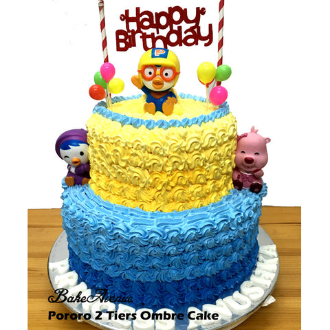 Pororo Ombre Cake