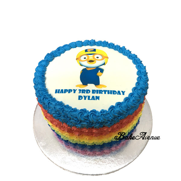 Pororo Rainbow Cake