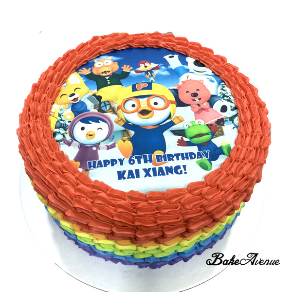 Pororo image Rainbow Cake