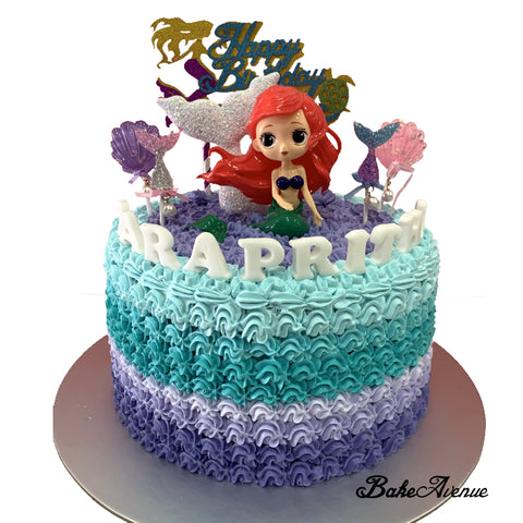 Mermaid Toppers Ombre Cake (Design 1)