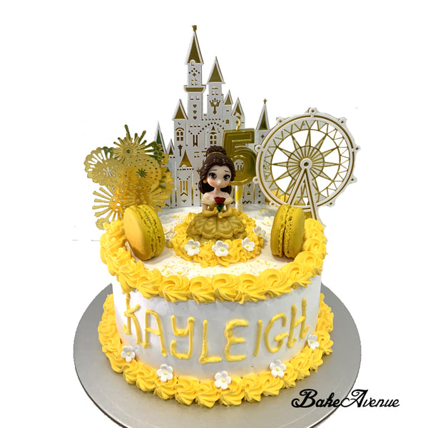 Princess Belle Toppers Ombre Cake (Design 1)