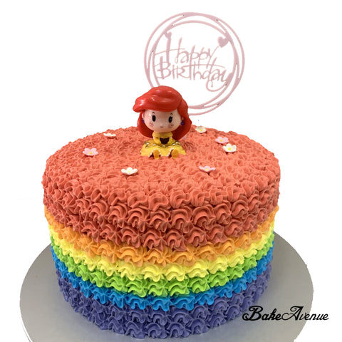 Rainbow Brite cake | Rainbow brite party, Rainbow birthday party, Rainbow  food
