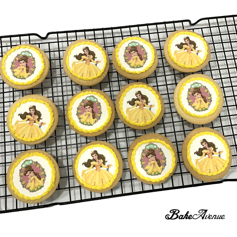 Princess Belle (Beauty & The Beast) icing image Cookies