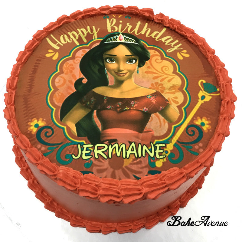 Princess Elena icing image Ombre Cake