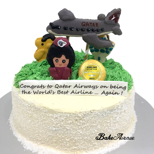 Qatar Airways Pandan Gula Melaka Cake