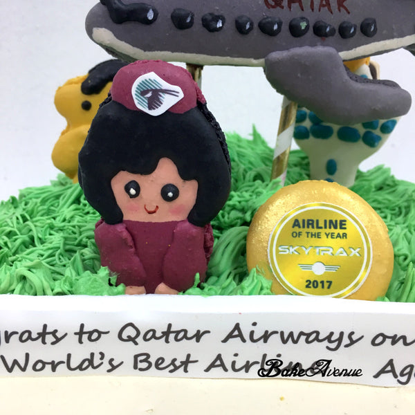 Qatar Airways Pandan Gula Melaka Cake