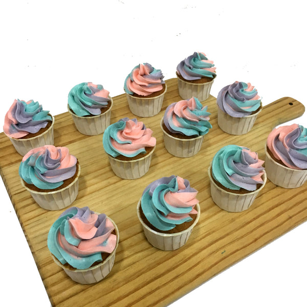 Rainbow Cupcakes (Pastel)