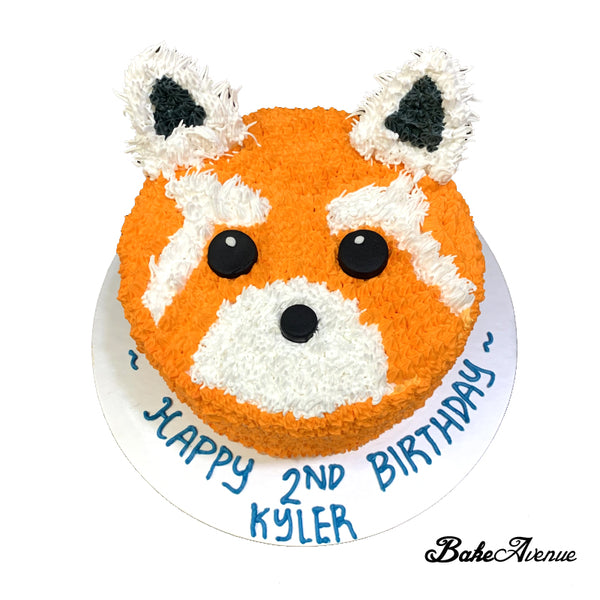 Red Panda Face Cake