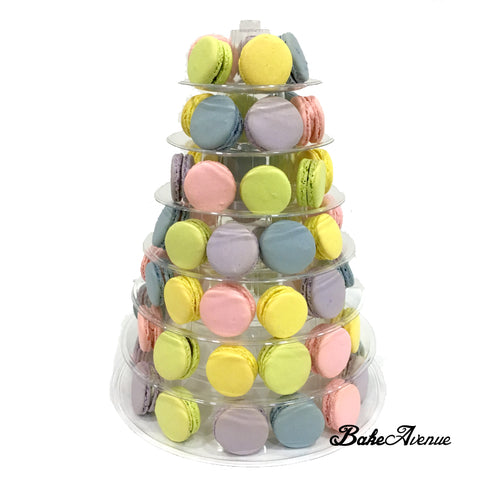 Assorted Colored Round Macaron Tower (with rental of macaron rack)