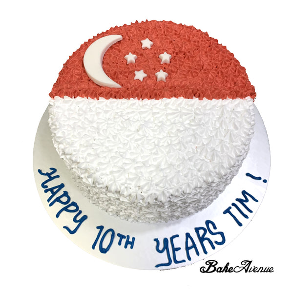 Singapore Flag Cake