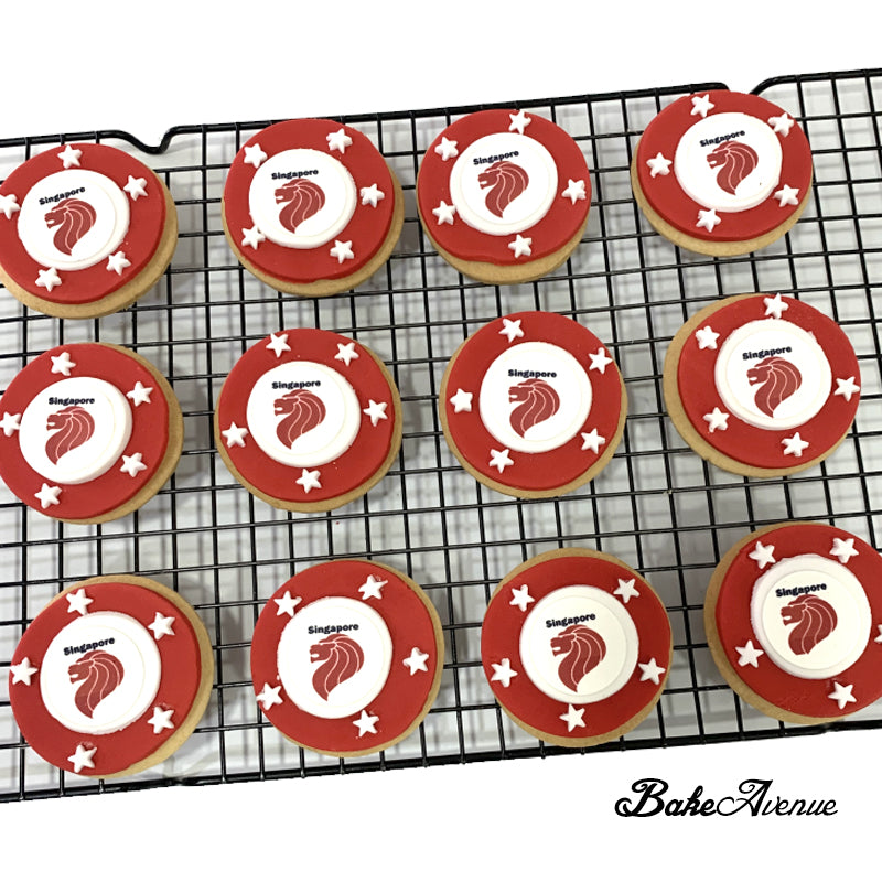 Corporate Orders - Customised Fondant Cookies - Occasion (Singapore National Day)