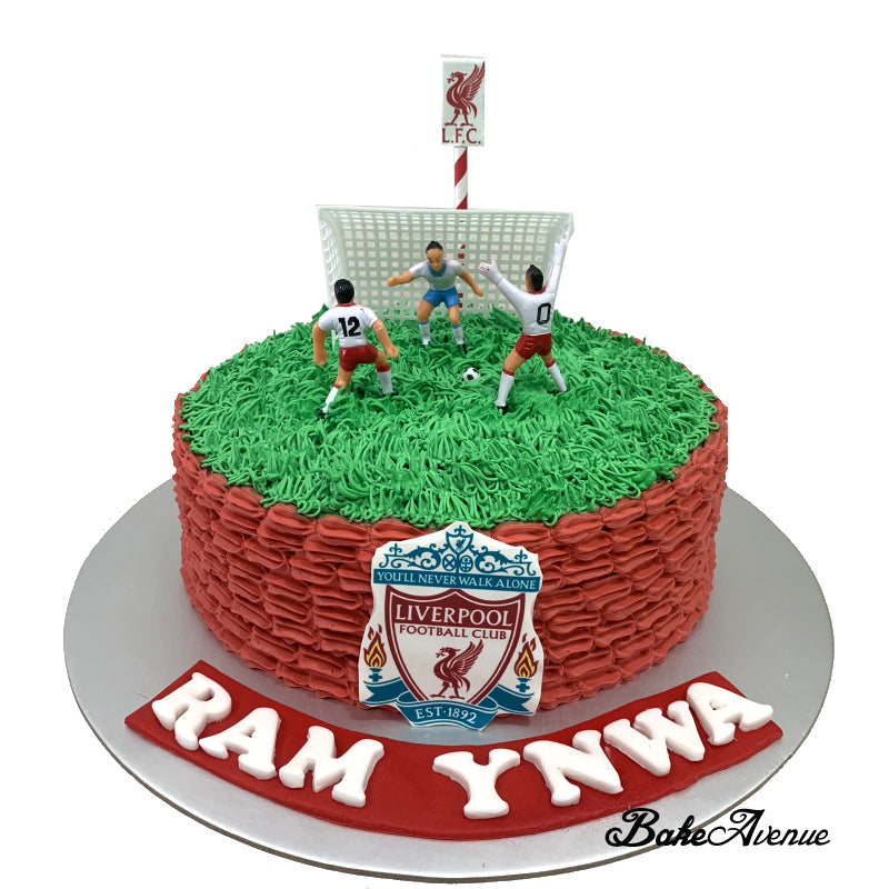 45 Awesome Football Birthday Cake Ideas : Liverpool Football Club Cake