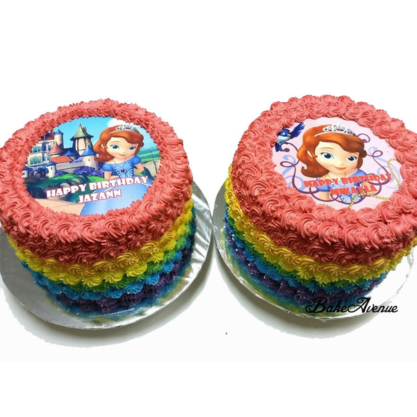 Sofia Rainbow Cake