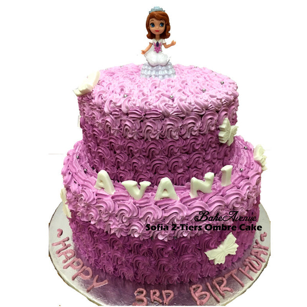Sofia 2 Tiers Ombre Cake