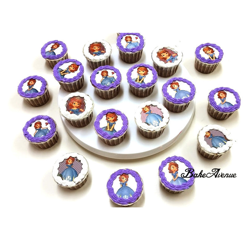 Edible Crystals Monogram Cupcakes by Sophia Mya Cupcakes