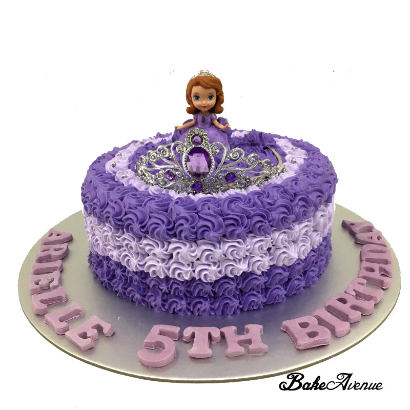 Princess Sofia Birthday Cake | Butter Cream Frosting Cake tutorial |  princess Birthday Cake - YouTube