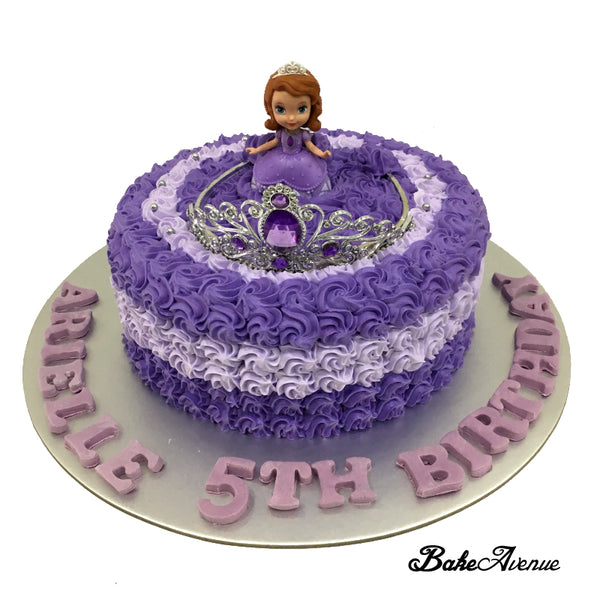 Sofia Ombre Cake with toppers