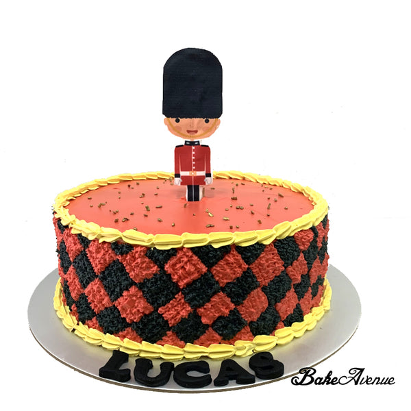 Soldier/ Army (London Soldier) Theme Ombre Cake